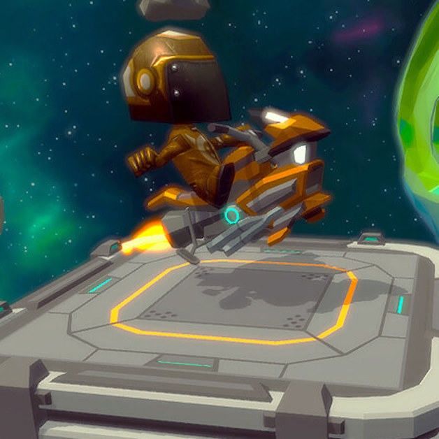 Moto Space Racing: 2 Player